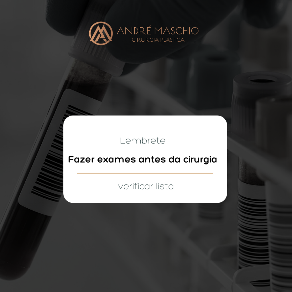 exames antes da cirurgia